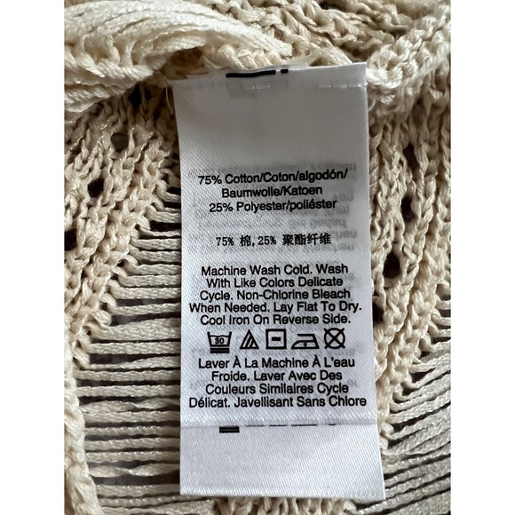 DKNY Sleeveless Open Knit Crew Neck Tank Vest Top - Picture 10 of 10